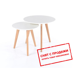 Стол журнальный Signal Milan S2 50 Белый/дуб...